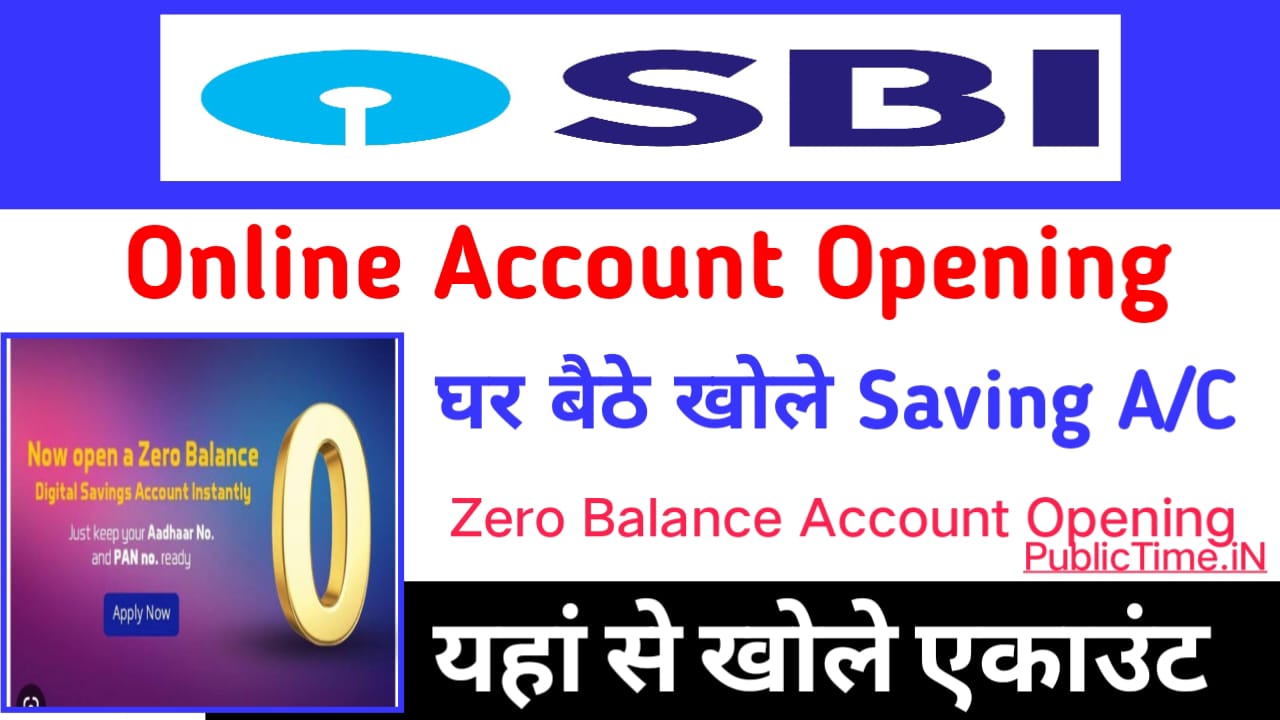 state bank of india zero balance account opening online 2023