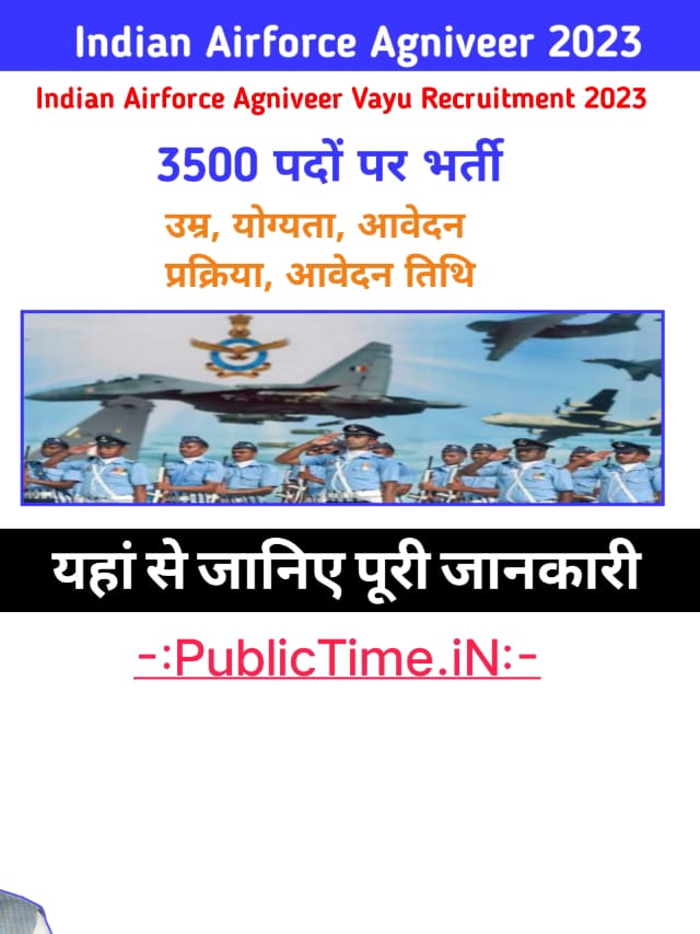 Indian Airforce Agniveer Vayu Recruitment 2023– Apply Online for Agniveer Vayu