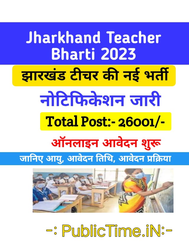JSSC Jharkhand Teacher Recruitment 2023 Notification Out For TGT PRT Posts