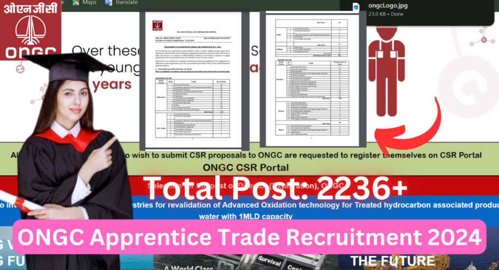 ONGC Apprentice Trade Recruitment 2024